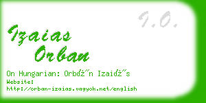 izaias orban business card